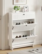 vidaXL Шкаф за обувки EDE 78 x 24 x 103 см Инженерна дървесина