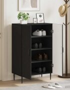 vidaXL Шкаф за обувки HAARLEM 595 x 395 x 895 см Черно