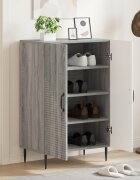 vidaXL Шкаф за обувки HAARLEM 595 x 395 x 895 см Сив Сонома