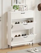 vidaXL Шкаф за обувки HAARLEM 78 x 24 x 103 см Инженерна дървесина