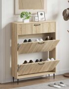 vidaXL Шкаф за обувки HAARLEM 78 x 24 x 103 см Инженерна дървесина