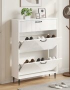 vidaXL Шкаф за обувки HAARLEM 78 x 24 x 103 см Инженерна дървесина