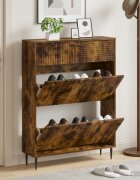 vidaXL Шкаф за обувки HAARLEM 78 x 24 x 103 см Инженерна дървесина