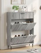 vidaXL Шкаф за обувки HAARLEM 78 x 24 x 103 см Инженерна дървесина