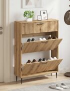vidaXL Шкаф за обувки HAARLEM 78 x 24 x 103 см Инженерна дървесина