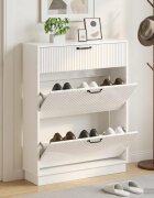 vidaXL Шкаф за обувки HOORN 78 x 24 x 100 см Инженерна дървесина