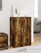 vidaXL Шкаф за обувки опушен дъб 60x35x92 см инженерно дърво
