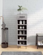 vidaXL Шкаф за обувки сив сонома 30x35x105 см инженерно дърво