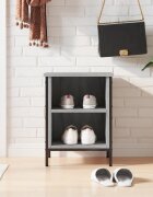 vidaXL Шкаф за обувки сив сонома 38x35x50 см инженерно дърво