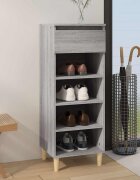 vidaXL Шкаф за обувки сив сонома 40x36x105 см инженерно дърво