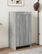 vidaXL Шкаф за обувки Сив Сонома 48 x 36 x 92 см Инженерна дървесина