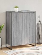 vidaXL Шкаф за обувки Сив Сонома 79 x 36 x 100 см Инженерна дървесина