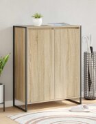 vidaXL Шкаф за обувки Сонома 79 x 36 x 100 см Инженерна дървесина