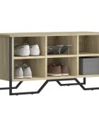 vidaXL Шкаф за обувки сонома дъб 90x38x455 см инженерно дърво