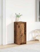 vidaXL Шкаф за обувки старо дърво 295x34x76 см инженерна дървесина
