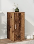 vidaXL Шкаф за обувки старо дърво 32x35x70 см инженерно дърво