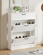 vidaXL Шкаф за обувки UTRECHT 78 x 24 x 100 см Инженерна дървесина
