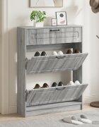 vidaXL Шкаф за обувки UTRECHT 78 x 24 x 100 см Инженерна дървесина