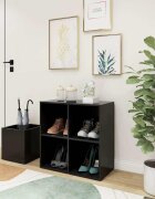 vidaXL Шкаф за обувки за антре сив 105x355x70 см инженерно дърво