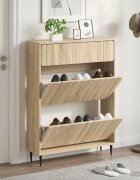 vidaXL Шкаф за обувки ZWOLLE 78 x 24 x 103 см Инженерна дървесина