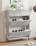 vidaXL Шкаф за обувки ZWOLLE 78 x 24 x 103 см Инженерна дървесина