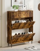 vidaXL Шкаф за обувки ZWOLLE 78 x 24 x 103 см Инженерна дървесина
