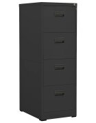 vidaXL Шкаф за папки антрацит 46x62x133 cм стомана
