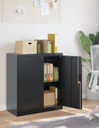 vidaXL Шкаф за папки антрацит 79x40x90 см стомана