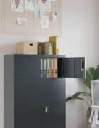 vidaXL Шкаф за папки антрацит 90x40x40 см стомана