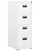 vidaXL Шкаф за папки бял 46x62x133 cм стомана