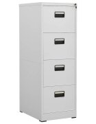 vidaXL Шкаф за папки светлосив 46x62x133 cм стомана