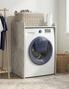 vidaXL Шкаф за пералня Бетон 675 x 62 x 97 см Инженерна дървесина