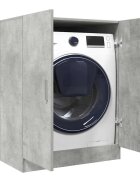 vidaXL Шкаф за пералня бетонно сив 705x715x915 см