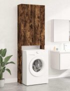 vidaXL Шкаф за пералня опушен дъб 64x255x190 см