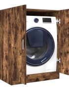 vidaXL Шкаф за пералня опушен дъб 71x715x915 см