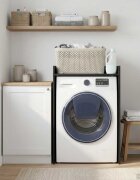 vidaXL Шкаф за пералня със съхранение Черния дъб 675 x 48 x 97 см