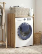vidaXL Шкаф за пералня със съхранение Дъб Артизан 675 x 48 x 97 см