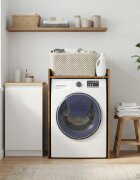 vidaXL Шкаф за пералня със съхранение Старо дърво 675 x 48 x 97 см