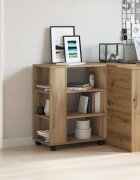 vidaXL Шкаф за повиване Artisan Oak 60x35x75 cm Инженерна дървесина