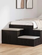 vidaXL Шкаф за съхранение 2 бр. Черния дъб 127 x 41 x 40 см