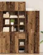 vidaXL Шкаф за съхранение 2 бр. Старо дърво 30 x 425 x 225 см
