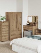 vidaXL Шкаф за съхранение 40 x 48 x 105 см Инженерна дървесина Дъб