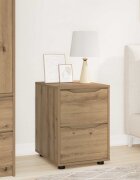 vidaXL Шкаф за съхранение 40 x 48 x 57 см Инженерна дървесина Дъб