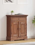 vidaXL Шкаф за съхранение 63 x 30 x 79 см Масивно махагоново дърво