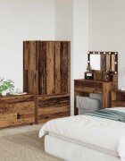 vidaXL Шкаф за съхранение 80 x 48 x 57 см Инженерна дървесина