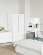 vidaXL Шкаф за съхранение 80 x 48 x 57 см Инженерна дървесина Бяло