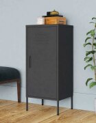 vidaXL Шкаф за съхранение антрацит 425x35x1015 см стомана