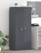 vidaXL Шкаф за съхранение Антрацит 60 x 40 x 140 cm Стомана