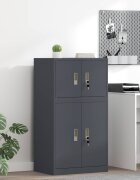 vidaXL Шкаф за съхранение Антрацит 60 x 40 x 40 см Стомана