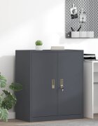 vidaXL Шкаф за съхранение Антрацит 80 х 40 х 90 см Стомана